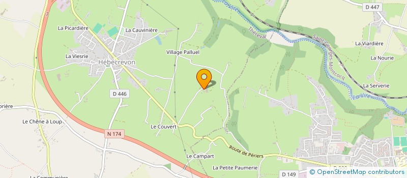 localisation de l'entreprise EXPLOITATION AGRICOLE A RESPONSABILITE LIMITEE DE LA CREVONNIERE à THEREVAL