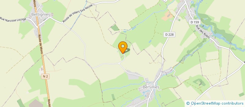 localisation de l'entreprise EXPLOITATION AGRICOLE A RESPONSABILITE LIMITEE DE LA FERME DU SART à BERSILLIES