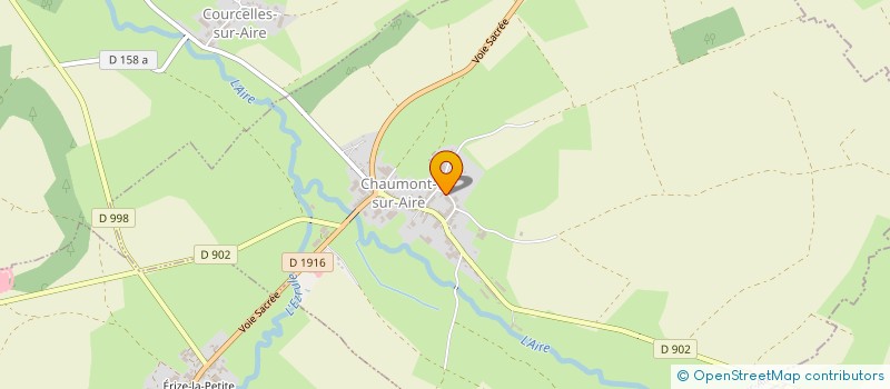 localisation de l'entreprise EXPLOITATION AGRICOLE A RESPONSABILITE LIMITEE DE LA FONTAINE AUX POISSONS à CHAUMONT-SUR-AIRE