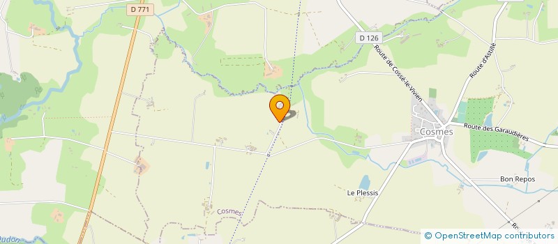 localisation de l'entreprise EXPLOITATION AGRICOLE A RESPONSABILITE LIMITEE DE LA GALESNERIE  COSMES