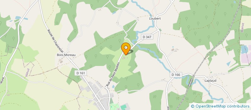 localisation de l'entreprise EXPLOITATION AGRICOLE A RESPONSABILITE LIMITEE DE LA GARDE à TERRES-DE-HAUTE-CHARENTE