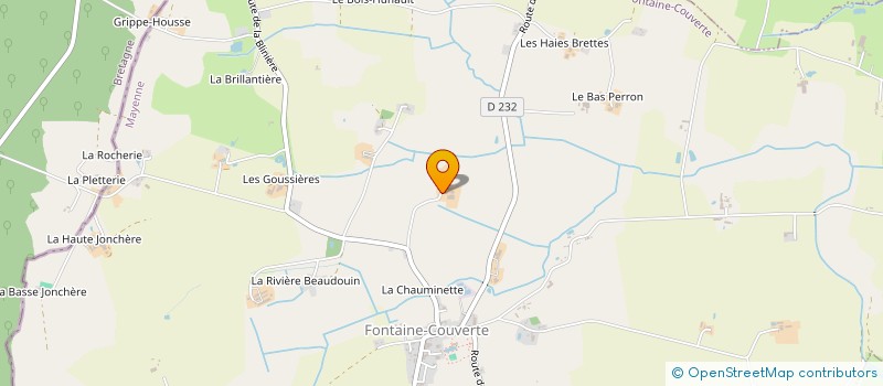localisation de l'entreprise EXPLOITATION AGRICOLE A RESPONSABILITE LIMITEE DE LA GRANDE TAYERE à FONTAINE-COUVERTE