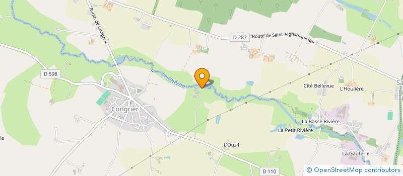 localisation de l'entreprise EXPLOITATION AGRICOLE A RESPONSABILITE LIMITEE DE LA MAYERE à CONGRIER