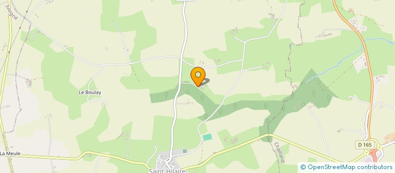 localisation de l'entreprise EXPLOITATION AGRICOLE A RESPONSABILITE LIMITEE DE LA MELTAIE à SAINT-HILAIRE-DU-MAINE