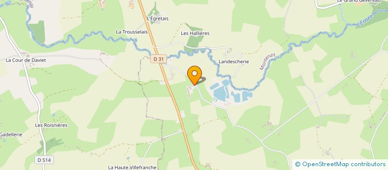 localisation de l'entreprise EXPLOITATION AGRICOLE A RESPONSABILITE LIMITEE DE LA MERCERIE à CHAILLAND