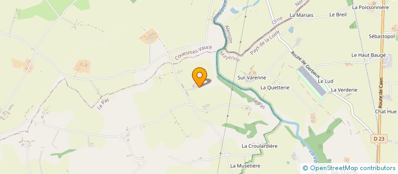 localisation de l'entreprise EXPLOITATION AGRICOLE A RESPONSABILITE LIMITEE DE LA MILESSE  LE PAS