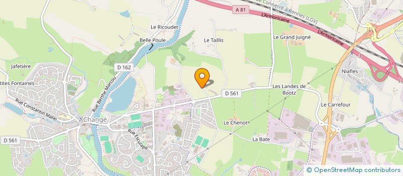 localisation de l'entreprise EXPLOITATION AGRICOLE A RESPONSABILITE LIMITEE DE LA POULE à CHANGE