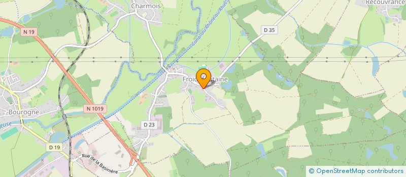 localisation de l'entreprise EXPLOITATION AGRICOLE A RESPONSABILITE LIMITEE DE LA PREUSSE à FROIDEFONTAINE