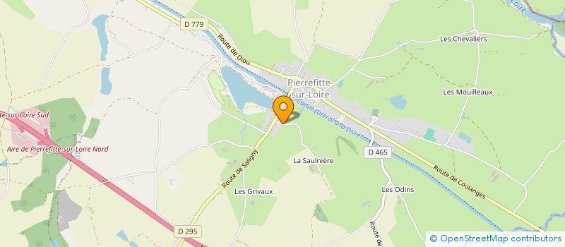 localisation de l'entreprise EXPLOITATION AGRICOLE A RESPONSABILITE LIMITEE DE LA SAULNIERE  PIERREFITTE-SUR-LOIRE