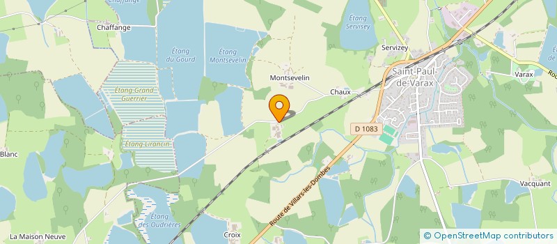 localisation de l'entreprise EXPLOITATION AGRICOLE A RESPONSABILITE LIMITEE DE LA SEILLETTE  SAINT-PAUL-DE-VARAX