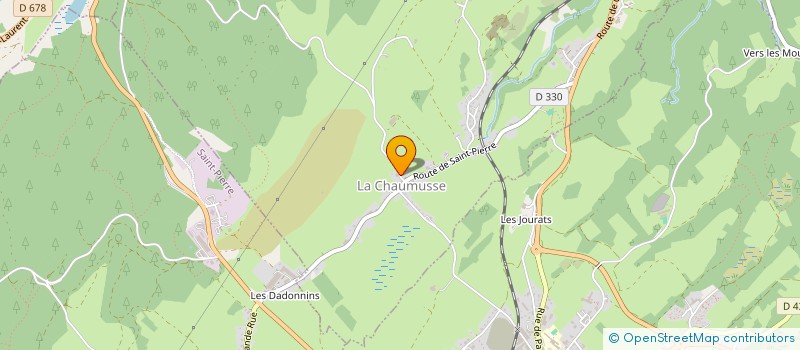 localisation de l'entreprise EXPLOITATION AGRICOLE A RESPONSABILITE LIMITEE DE LA TANNE  LA CHAUMUSSE