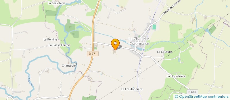 localisation de l'entreprise EXPLOITATION AGRICOLE A RESPONSABILITE LIMITEE DE LA TAYAIS à CHAPELLE-CRAONNAISE (LA)