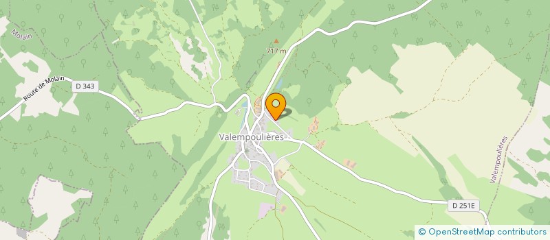 localisation de l'entreprise EXPLOITATION AGRICOLE A RESPONSABILITE LIMITEE DE LA VIE DE SALINS à VALEMPOULIERES