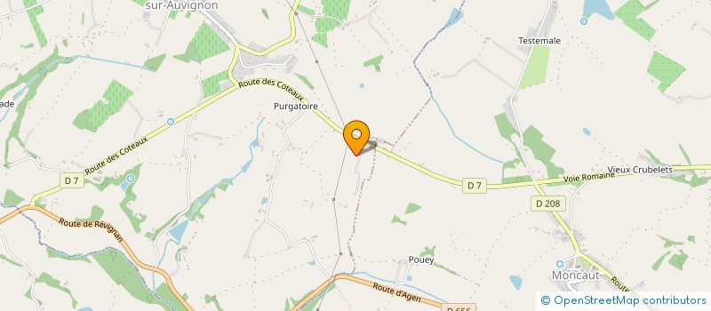 localisation de l'entreprise EXPLOITATION AGRICOLE A RESPONSABILITE LIMITEE DE SABATHE  NERAC