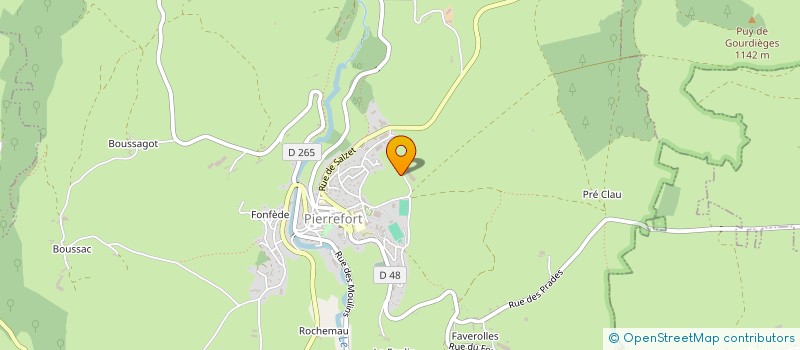 localisation de l'entreprise EXPLOITATION AGRICOLE A RESPONSABILITE LIMITEE DE SAINT GERVAIS à PIERREFORT