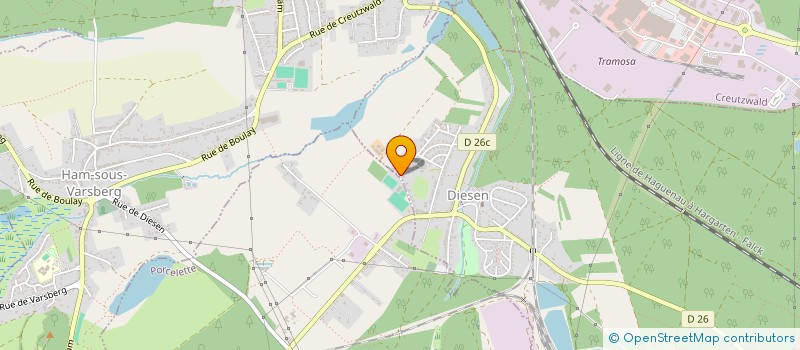 localisation de l'entreprise EXPLOITATION AGRICOLE A RESPONSABILITE LIMITEE DE SAINT HENRI  DIESEN