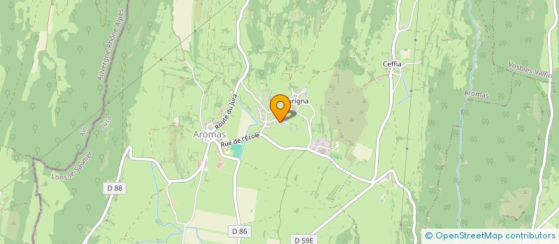 localisation de l'entreprise EXPLOITATION AGRICOLE A RESPONSABILITE LIMITEE DELORME à AROMAS