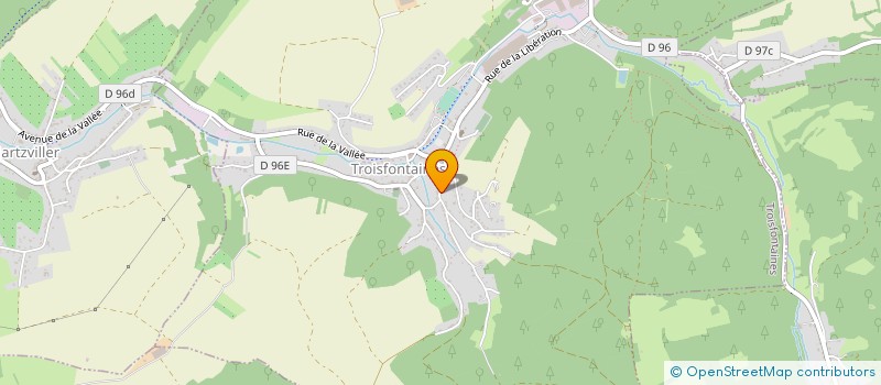 localisation de l'entreprise EXPLOITATION AGRICOLE A RESPONSABILITE LIMITEE DES AULNES à TROISFONTAINES