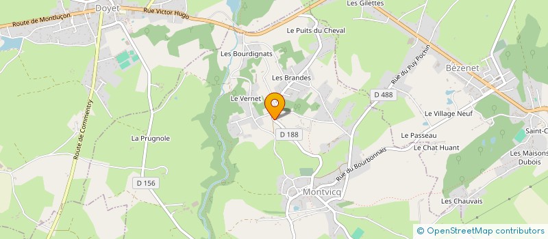 localisation de l'entreprise EXPLOITATION AGRICOLE A RESPONSABILITE LIMITEE DES BRANDES à BIZENEUILLE