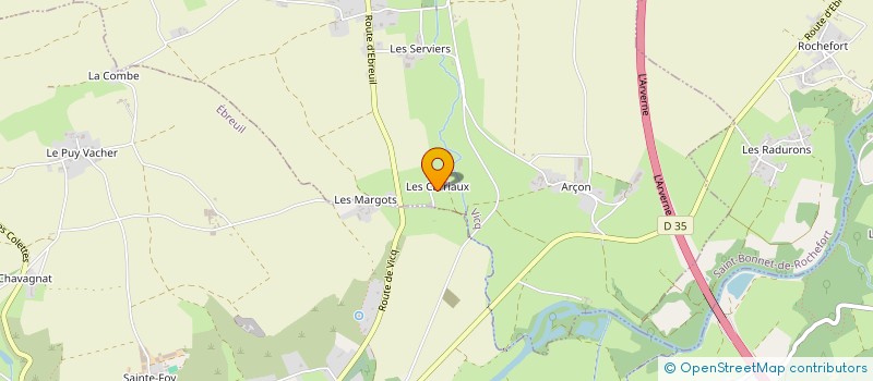 localisation de l'entreprise EXPLOITATION AGRICOLE A RESPONSABILITE LIMITEE DES CARRIAUX à VICQ