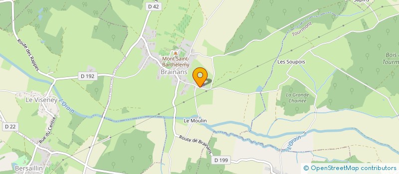 localisation de l'entreprise EXPLOITATION AGRICOLE A RESPONSABILITE LIMITEE DES CHARMOIS à BRAINANS