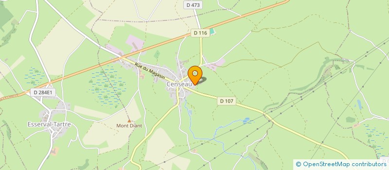 localisation de l'entreprise EXPLOITATION AGRICOLE A RESPONSABILITE LIMITEE DES CHAZEAUX à CENSEAU