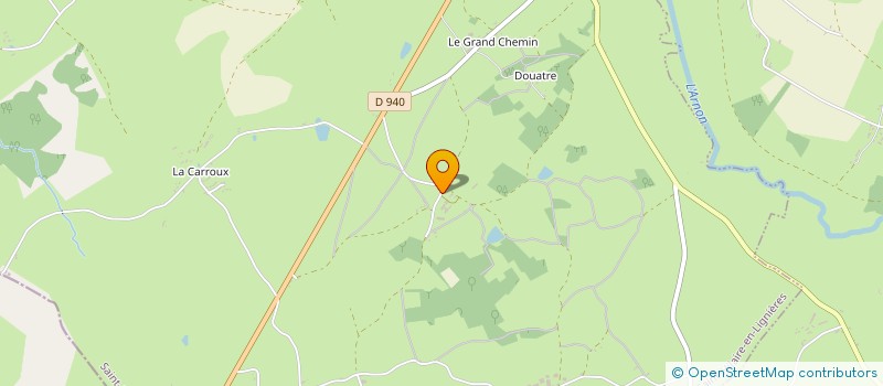 localisation de l'entreprise EXPLOITATION AGRICOLE A RESPONSABILITE LIMITEE DES DRILLAUX  SAINT-HILAIRE-EN-LIGNIERES