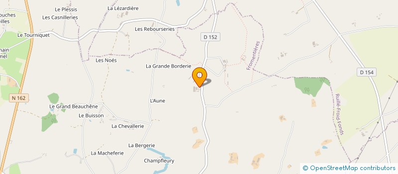 localisation de l'entreprise EXPLOITATION AGRICOLE A RESPONSABILITE LIMITEE DES ETOUBLES à FROMENTIERES