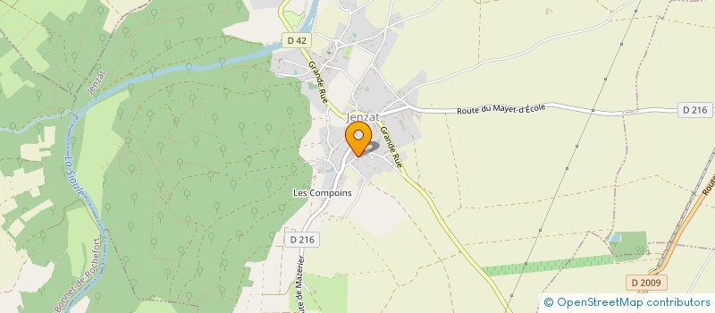 localisation de l'entreprise EXPLOITATION AGRICOLE A RESPONSABILITE LIMITEE DES GIRETS  JENZAT