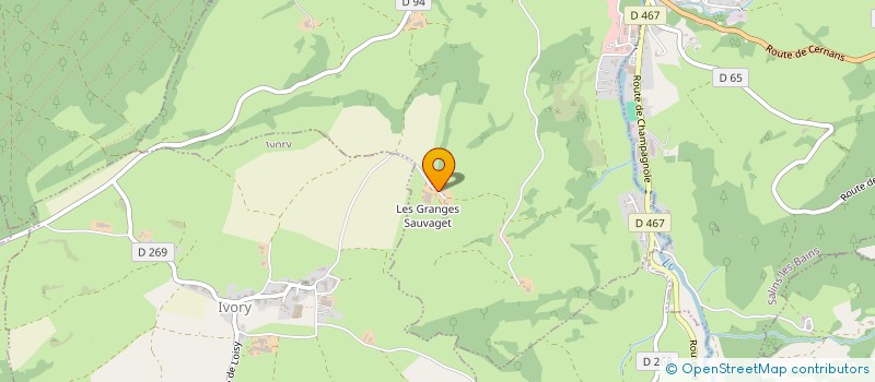 localisation de l'entreprise EXPLOITATION AGRICOLE A RESPONSABILITE LIMITEE DES GRANGES SAUVAGET à BRACON