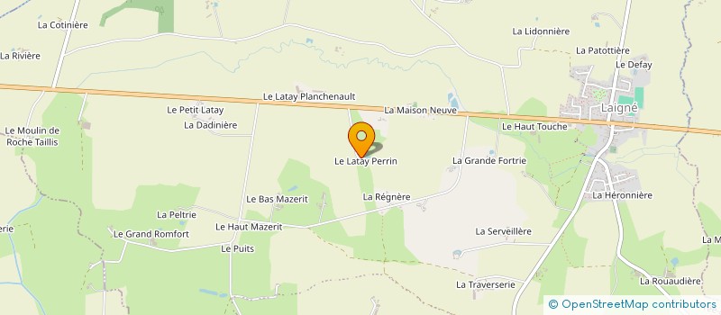 localisation de l'entreprise EXPLOITATION AGRICOLE A RESPONSABILITE LIMITEE DES LATAYS à PREE-D'ANJOU