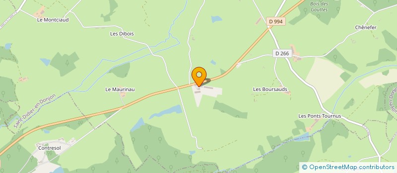 localisation de l'entreprise EXPLOITATION AGRICOLE A RESPONSABILITE LIMITEE DES LYS à SAINT-DIDIER-EN-DONJON