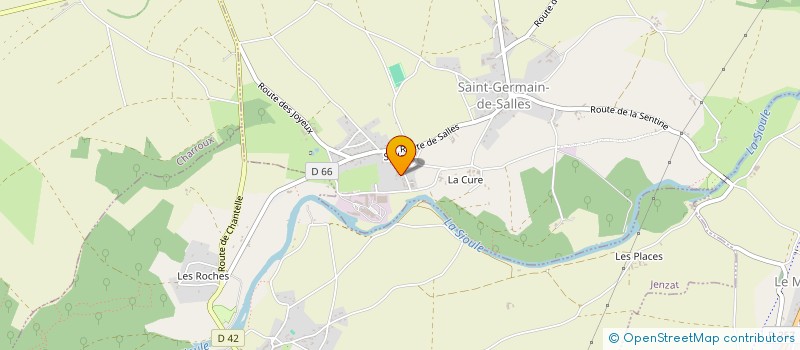 localisation de l'entreprise EXPLOITATION AGRICOLE A RESPONSABILITE LIMITEE DES MARRONNIERS  CHAREIL-CINTRAT