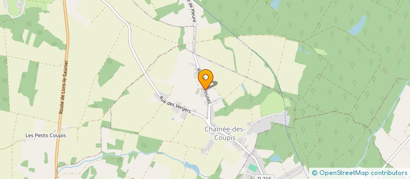 localisation de l'entreprise EXPLOITATION AGRICOLE A RESPONSABILITE LIMITEE DES PELOUSES  CHAINEE-DES-COUPIS