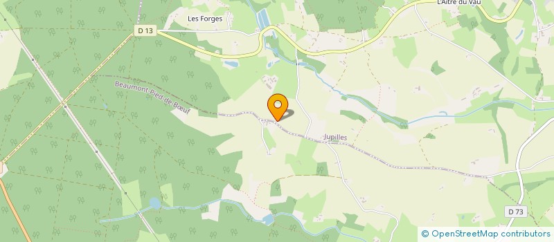 localisation de l'entreprise EXPLOITATION AGRICOLE A RESPONSABILITE LIMITEE DES SAINTONGEOIS  MONTVAL-SUR-LOIR