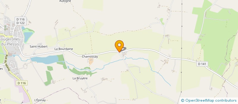 localisation de l'entreprise EXPLOITATION AGRICOLE A RESPONSABILITE LIMITEE DES SAPINS à FOUGEROLLES-DU-PLESSIS