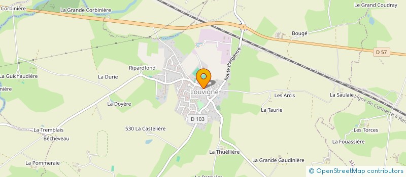 localisation de l'entreprise EXPLOITATION AGRICOLE A RESPONSABILITE LIMITEE DESNOS  SOULGE-SUR-OUETTE