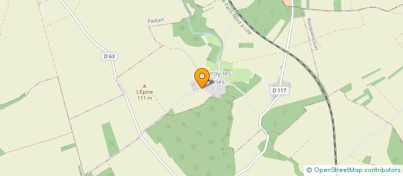 localisation de l'entreprise EXPLOITATION AGRICOLE A RESPONSABILITE LIMITEE DEWAELE  ROUVROY-LES-MERLES