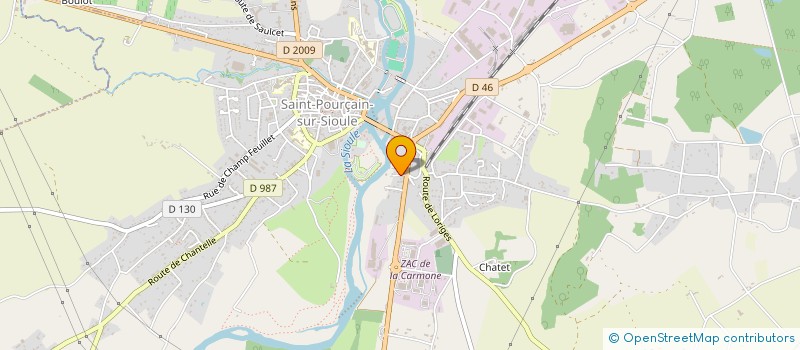 localisation de l'entreprise EXPLOITATION AGRICOLE A RESPONSABILITE LIMITEE DOMAINE DE LA FONTAINE  SAULCET