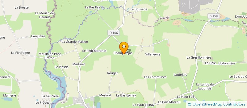localisation de l'entreprise EXPLOITATION AGRICOLE A RESPONSABILITE LIMITEE DU BAS FAY à BOURGON