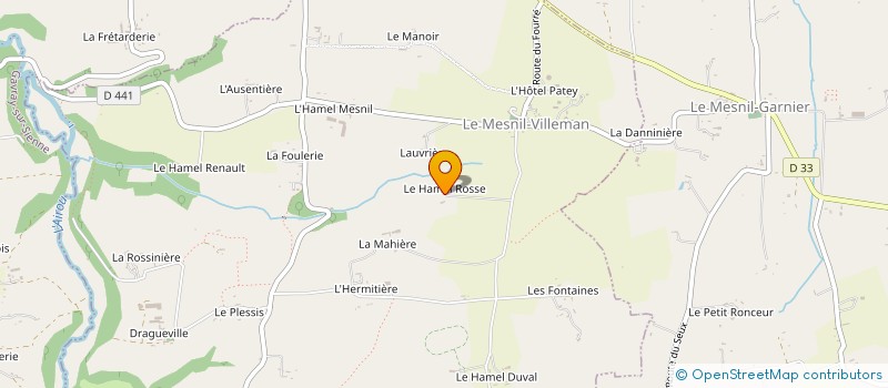 localisation de l'entreprise EXPLOITATION AGRICOLE A RESPONSABILITE LIMITEE DU BLACK PEARL  LE MESNIL-VILLEMAN