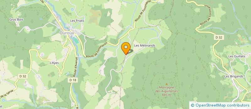 localisation de l'entreprise EXPLOITATION AGRICOLE A RESPONSABILITE LIMITEE DU BOIS DENIS à DEUX-GROSNES