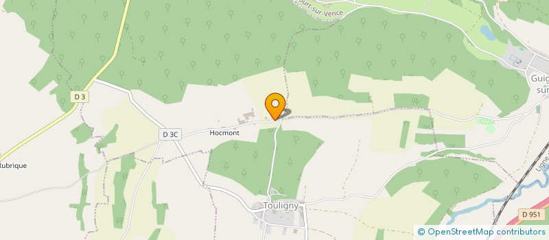 localisation de l'entreprise EXPLOITATION AGRICOLE A RESPONSABILITE LIMITEE DU BOIS MURGUET  TOULIGNY