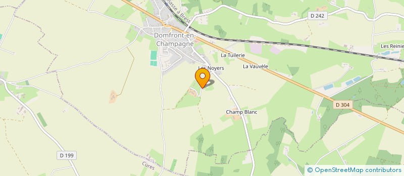 localisation de l'entreprise EXPLOITATION AGRICOLE A RESPONSABILITE LIMITEE DU BUT à NEUVILLALAIS