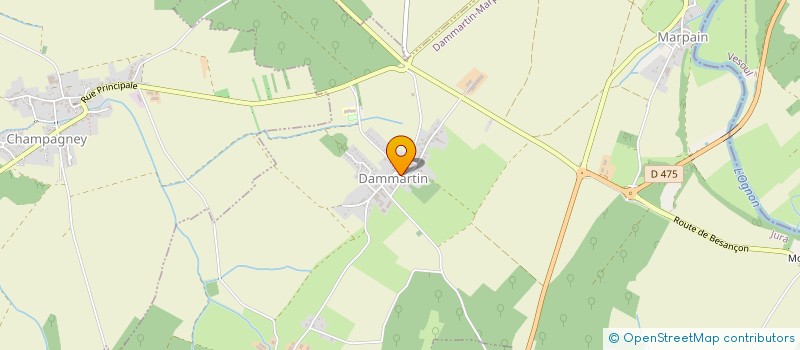 localisation de l'entreprise EXPLOITATION AGRICOLE A RESPONSABILITE LIMITEE DU CHASEAU à DAMMARTIN-MARPAIN