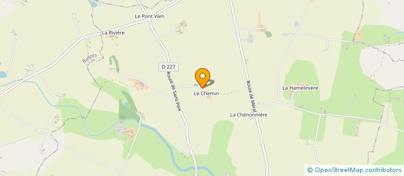 localisation de l'entreprise EXPLOITATION AGRICOLE A RESPONSABILITE LIMITEE DU CHEMIN à LIVRE LA TOUCHE