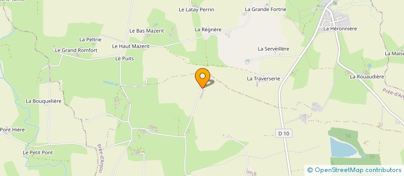 localisation de l'entreprise EXPLOITATION AGRICOLE A RESPONSABILITE LIMITEE DU COUDRAY à PREE-D'ANJOU