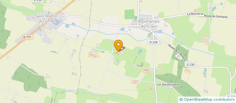 localisation de l'entreprise EXPLOITATION AGRICOLE A RESPONSABILITE LIMITEE DU FAISAN  BOUCHAMPS LES CRAON