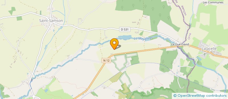 localisation de l'entreprise EXPLOITATION AGRICOLE A RESPONSABILITE LIMITEE DU GRAND CLOS  PRE-EN-PAIL-SAINT-SAMSON