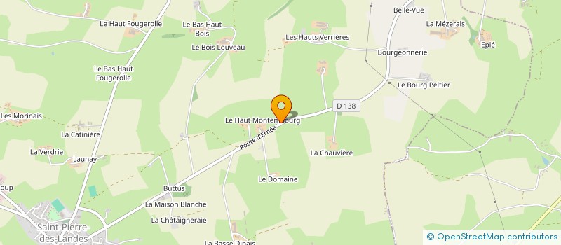 localisation de l'entreprise EXPLOITATION AGRICOLE A RESPONSABILITE LIMITEE DU HAUT MONTEMBOURG à SAINT-PIERRE-DES-LANDES